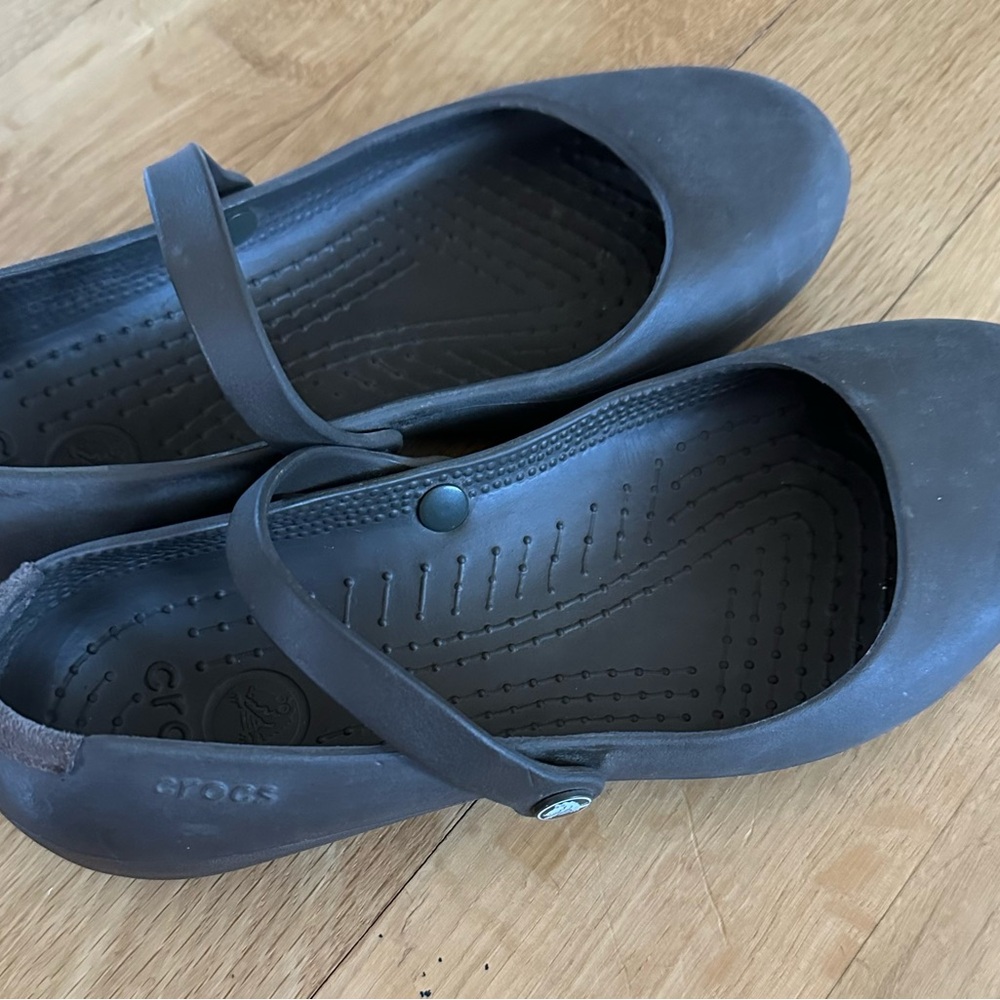CROCS Black Mary Jane Shoes